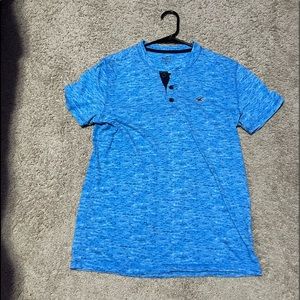 Hollister Light Blue Short-Sleve Shirt